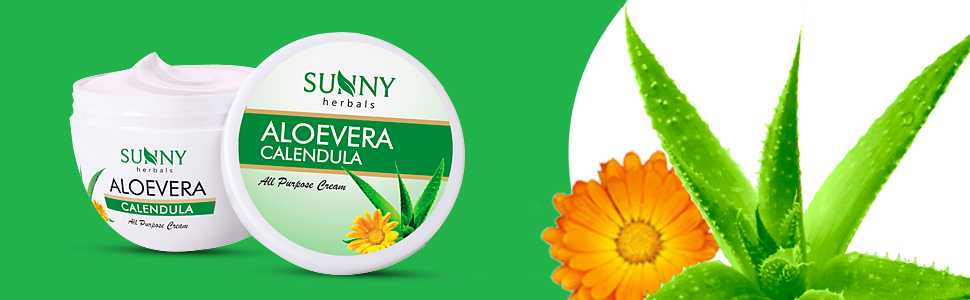BAKSONS Sunny Aloevera Calendula Cream - 125 g [Pack of 2]