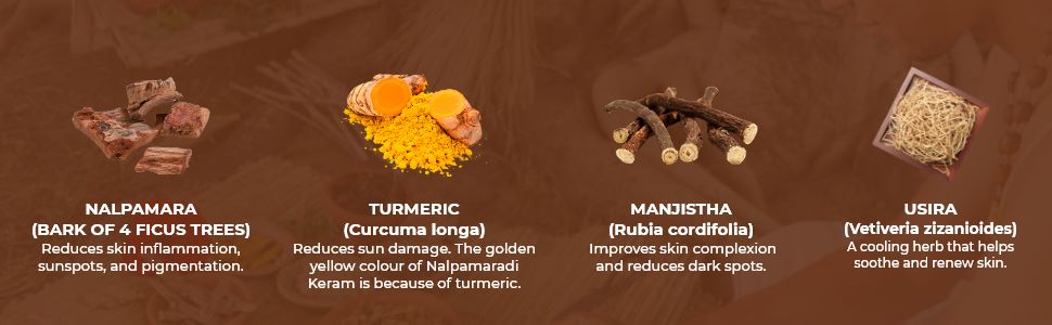 Kerala Ayurveda Nalpamaradi Keram 200ml | Face & Body Oil | Detan Oil | For All Skin Types| Suitable for All Skin Types | Removes Tan and Dark Spots | Heals Skin