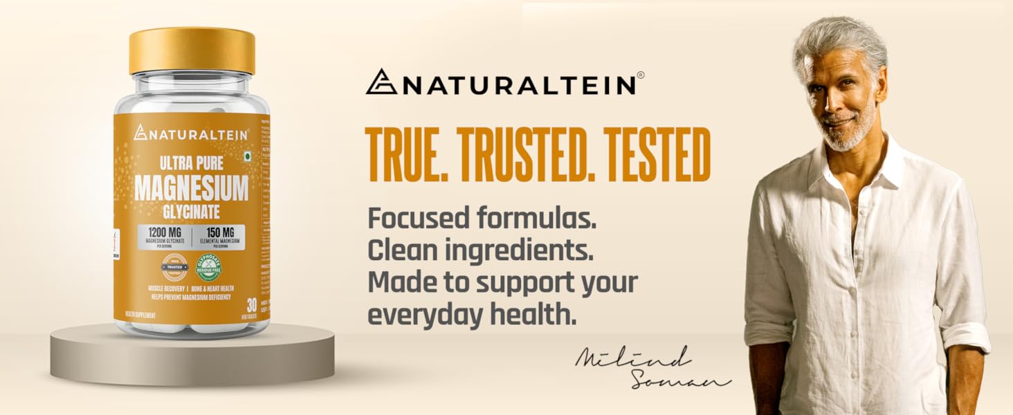 Naturaltein Magnesium Glycinate 550mg 