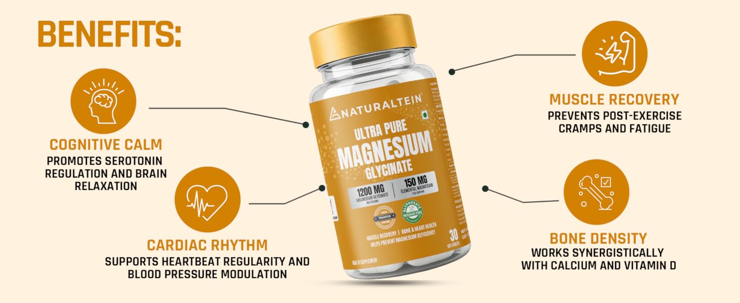 Naturaltein Magnesium Glycinate 550mg 