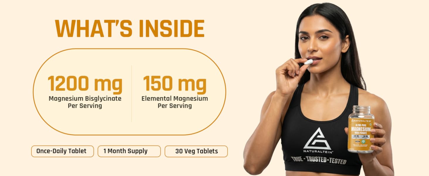 Naturaltein Magnesium Glycinate 550mg 