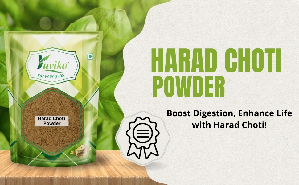 Yuvika Harad Choti Powder - Kali Harad - Black Himej - Jangi Haritaki - Terminalia Chebula 100 Grams