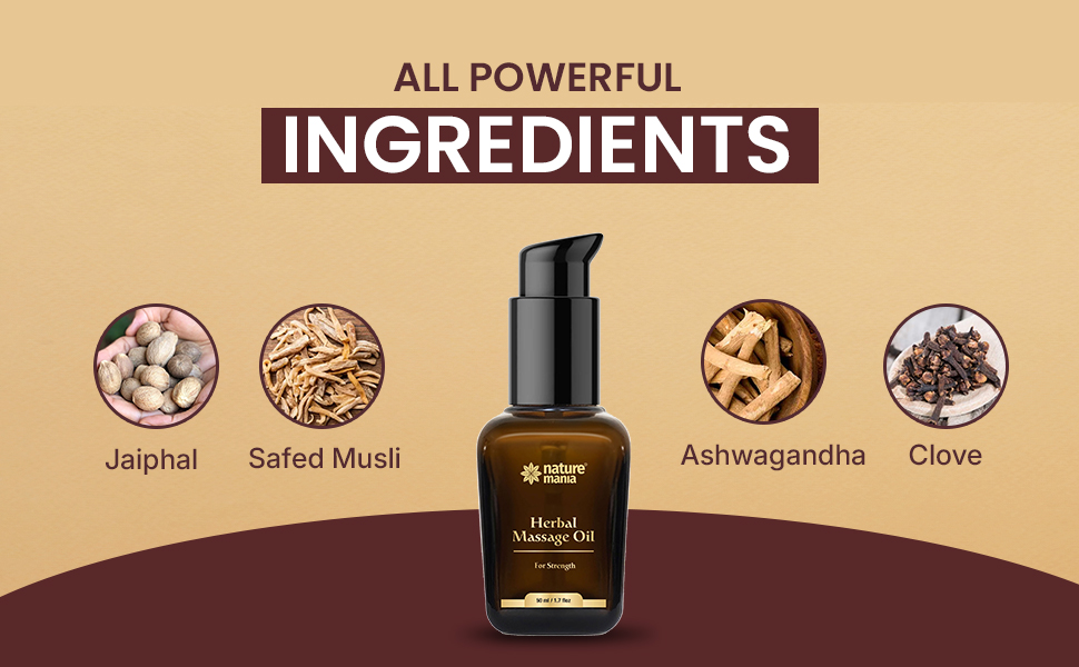 Nature's Maniaa Extra Lift-Up Massage Oil for Men - 50ml