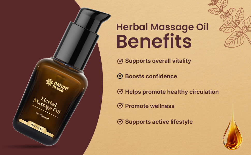 Nature's Maniaa Extra Lift-Up Massage Oil for Men - 50ml