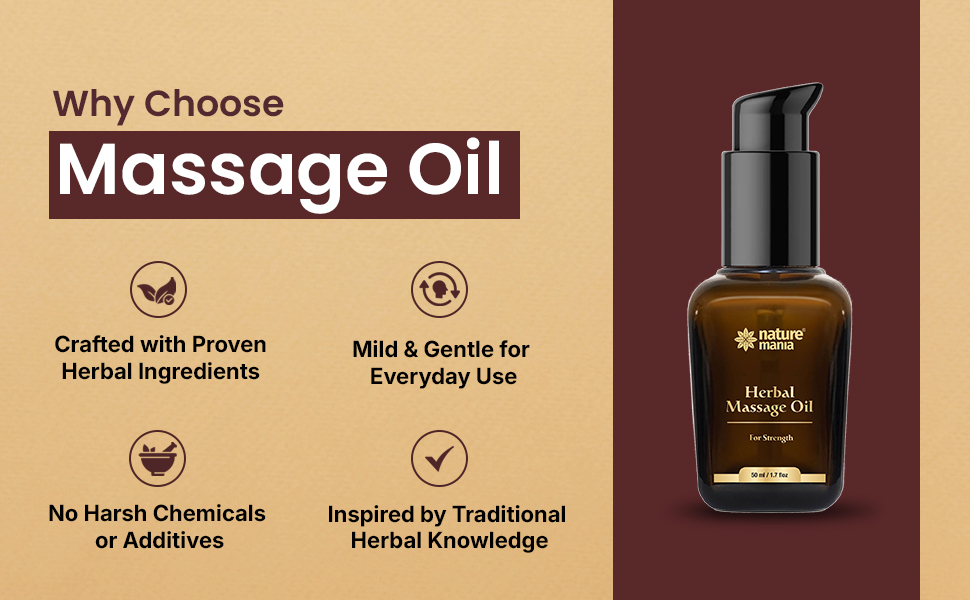 Nature's Maniaa Extra Lift-Up Massage Oil for Men - 50ml
