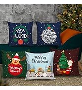 TIED RIBBONS Set of 2 Christmas Wreaths for Front Door Entrance Decoration Table Tree Wall Hanging Ornaments Xmas Artificial Pine Garland - Christmas Decorations Items for Home Office