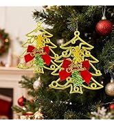 TIED RIBBONS Set of 2 Christmas Wreaths for Front Door Entrance Decoration Table Tree Wall Hanging Ornaments Xmas Artificial Pine Garland - Christmas Decorations Items for Home Office