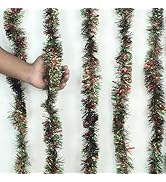 TIED RIBBONS Set of 2 Christmas Wreaths for Front Door Entrance Decoration Table Tree Wall Hanging Ornaments Xmas Artificial Pine Garland - Christmas Decorations Items for Home Office