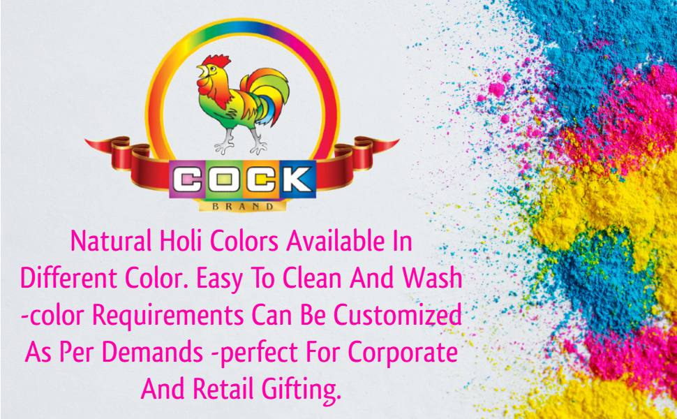 Makhmal Holi Gulal (Red) by Cock 80Gm