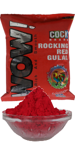 Makhmal Holi Gulal (Red) by Cock 80Gm