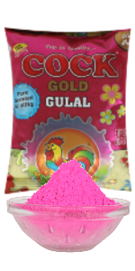 Makhmal Holi Gulal (Red) by Cock 80Gm