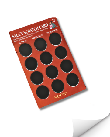 Nooky Mini Bites (20g) & Satin Blindfold with 1 Handcuff (3-in-1) Combo | 2 Dark Chocolates per Pack | FREE Saucy Scratch Card | Vegan, Gluten-Free Treat | Ideal Gift for Couples, Men & Women