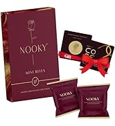 Nooky Mini Bites (20g) & Satin Blindfold with 1 Handcuff (3-in-1) Combo | 2 Dark Chocolates per Pack | FREE Saucy Scratch Card | Vegan, Gluten-Free Treat | Ideal Gift for Couples, Men & Women