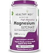 HealthyHey Nutrition Magnesium Citrate-120 Vegetable Capsules