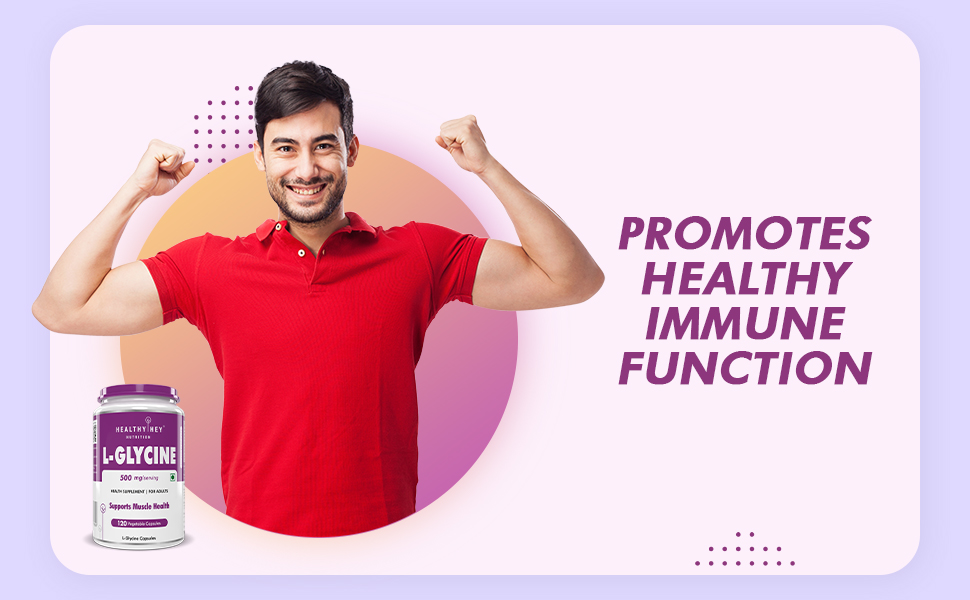 HealthyHey Nutrition L- Glycine - 500 mg - Support Brain and Sleep Health - 120 Veg. Capsules