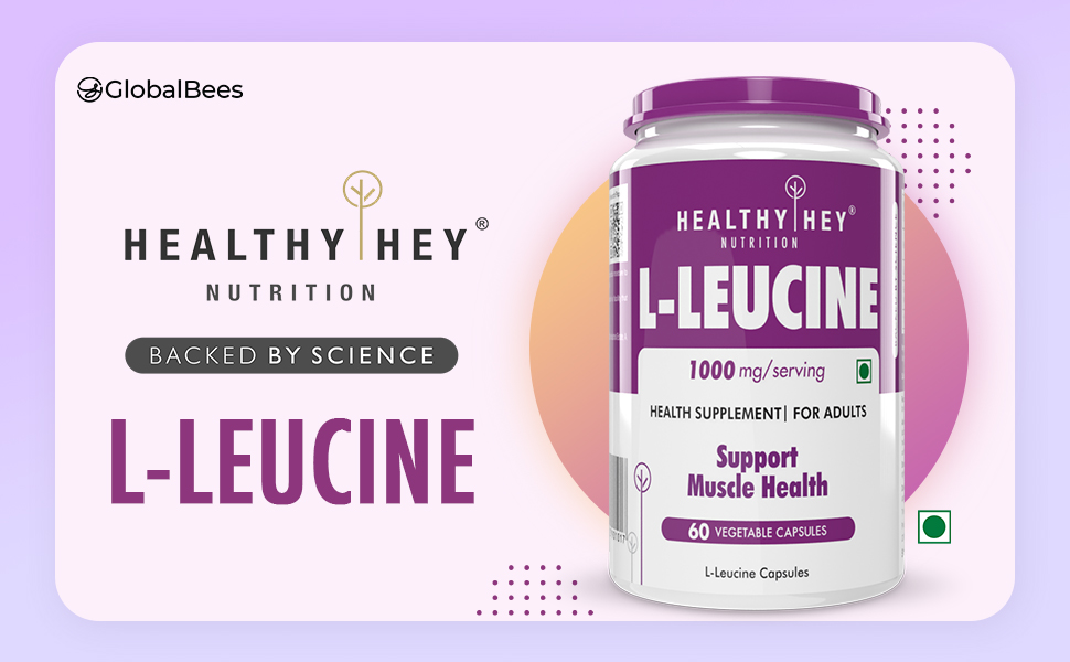 HealthyHey Nutrition L-Leucine 60 Capsules