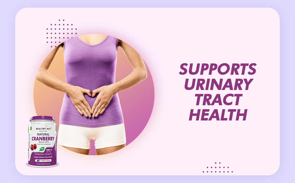HealthyHey Nutrition Cranberry Extract - Urinary Tract Health - 60 Veg Capsules