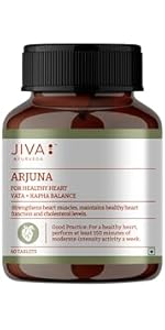 Jiva Arjuna Tablets 500mg Promotes Heart Health | Manages Cholesterol Level - 60 Tablet (Pack of 2)