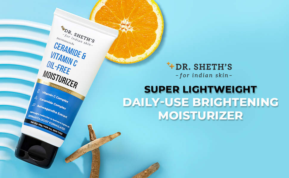 Dr. Sheth's Glow & Sun Protect Duo | Lightweight Sunscreen & Oil-Free Moisturizer Combo | Nourished & Protected Skin | For Normal to Combination Skin | For Men & Women | 50 g x 2