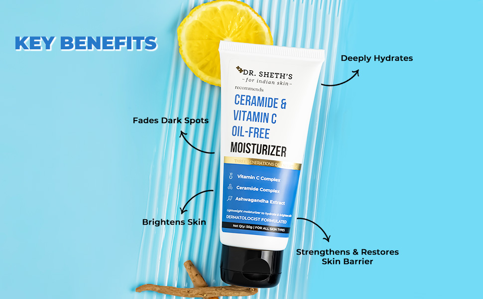 Dr. Sheth's Glow & Sun Protect Duo | Lightweight Sunscreen & Oil-Free Moisturizer Combo | Nourished & Protected Skin | For Normal to Combination Skin | For Men & Women | 50 g x 2