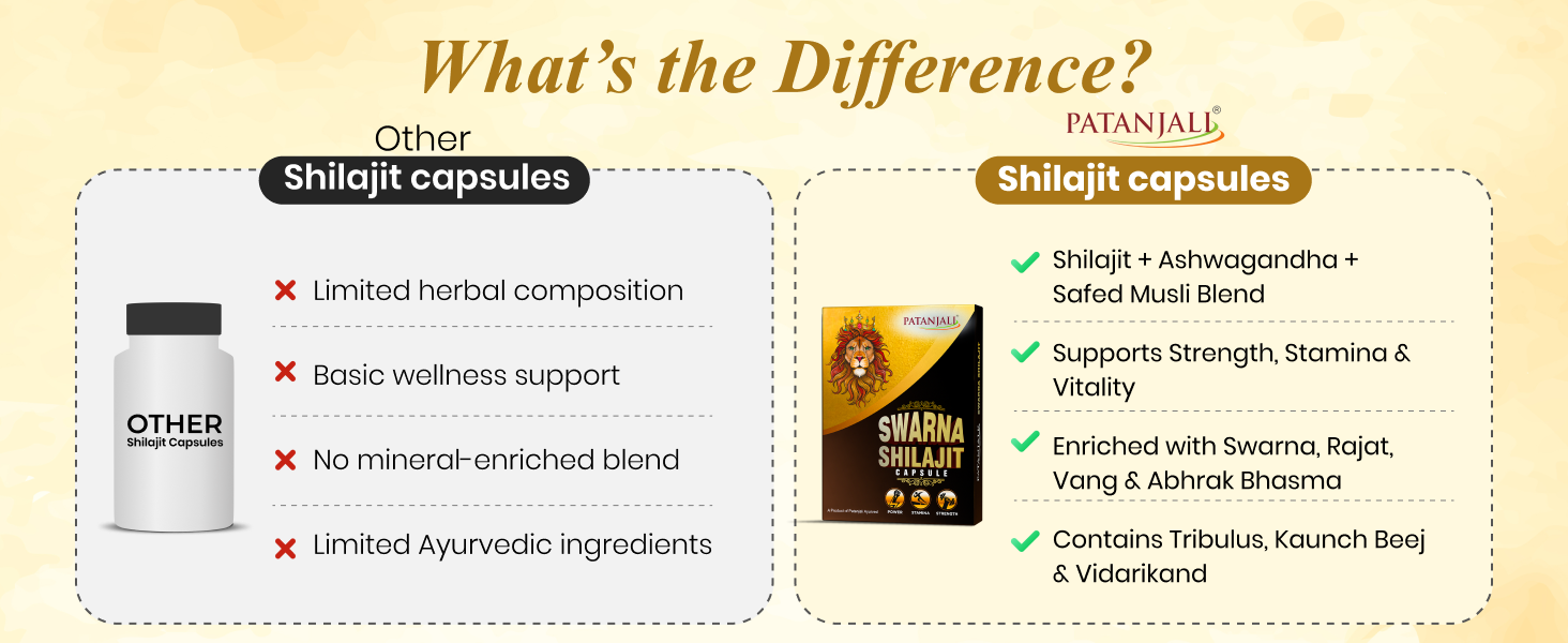 Patanjali Swarna Shilajit - 10 Capsules
