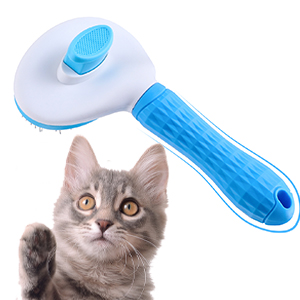 Depets Self Cleaning Slicker Brush, Pet Grooming Shedding Brush for Dogs and Cats - Easy to Remove Loose Undercoat, Pet Massaging Tool Suitable for Pets with Long or Short Hair Color May Vary