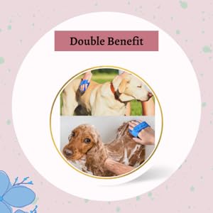 Foodie Puppies Pet Massage Rubber Bath Glove for Dogs, Cats, Rabbit, & Hamster | Grooming Shampoo Washing Soothing Bristles Hand Brush Comb - 1 Piece (Soothing Glove)