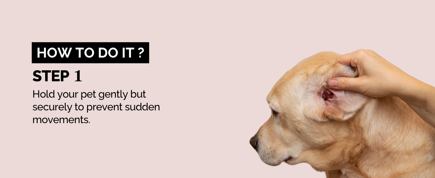 Moe Puppy Ear Care+ | Ear Cleaning Solution for Dogs and Cats | Prevents Infections, Soothes Itching, Removes Wax, Eliminates Ear Odour | Non-Irritating Dog Ear Cleanser | 100ml