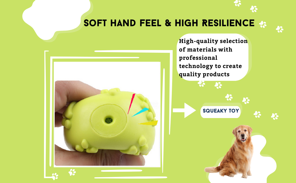 Foodie Puppies Latex Rubber Squeaky Dog Chew Ball Toy - (Claw Ball, Small) Durable and Safe Fetch Teething Dog Toy for Puppies and Small to Medium Dogs, Paw Design Helps to Clean Teeth (Diameter, 6cm)