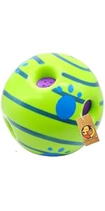 Foodie Puppies Latex Rubber Squeaky Dog Chew Ball Toy - (Claw Ball, Small) Durable and Safe Fetch Teething Dog Toy for Puppies and Small to Medium Dogs, Paw Design Helps to Clean Teeth (Diameter, 6cm)