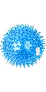 Foodie Puppies Latex Rubber Squeaky Dog Chew Ball Toy - (Claw Ball, Small) Durable and Safe Fetch Teething Dog Toy for Puppies and Small to Medium Dogs, Paw Design Helps to Clean Teeth (Diameter, 6cm)