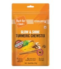 BARK OUT LOUD - Dental Treats | Brush Shape Dog Chews | Removes Plaque/Tartar | Fresh Smell | Oral Care Gluten Free| Chicken Dog Treats (100 GMS)