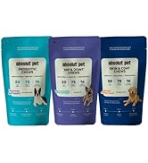 Absolut Pet Dog Supplement for Skin & Coat, Chews for Reduced Shedding, Healthy Skin & Glowing Coat with Omega, Collagen & Biotin (30 Chews)