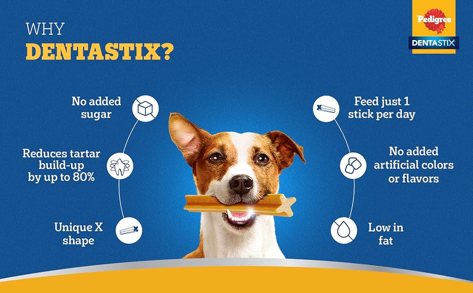 Pedigree Dentastix Oral Care Dog Treat, Adult Medium Breed (10-25 kg), 180 g, Recommended by Vets, Supports Gum Health, Reduces Risk of Gum diseases