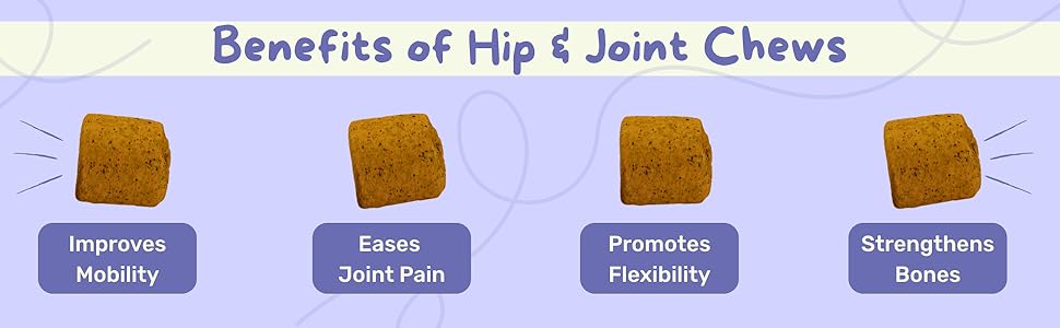 Absolut Pet Hip and Joint-Supplements for Dogs Chews That Improve Mobility & Bone Strength with Glucosamine, Chondroitin & Collagen (30 Chews)
