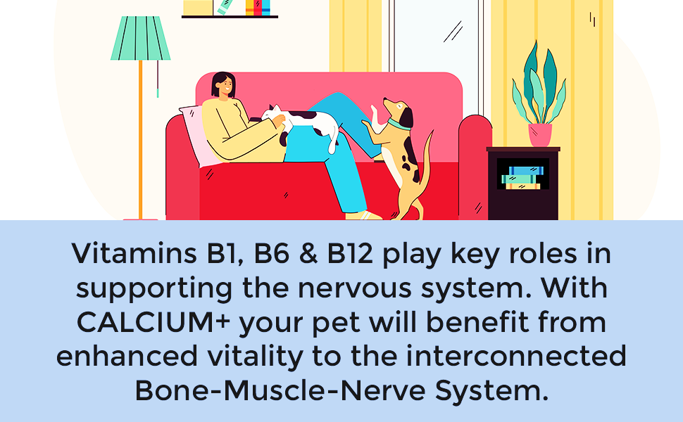 PET360 Calcium+ Advanced Mobility Formula with Calcium, Amino Acids & Vitamins for Dogs & Cats | Bone Growth, Muscle Strength & Nerve Support | Nutritional Supplements for Pets - 200 ml