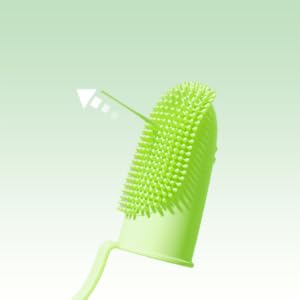 Inralimot Dog Toothbrush Cat Finger, Teeth Cleaning Set Soft Bristles for Easy Dental Care Toothbrush Suitable for Large to Small Dogs Cats and Small Pets Color: Pink or cyan,Manual, Adult