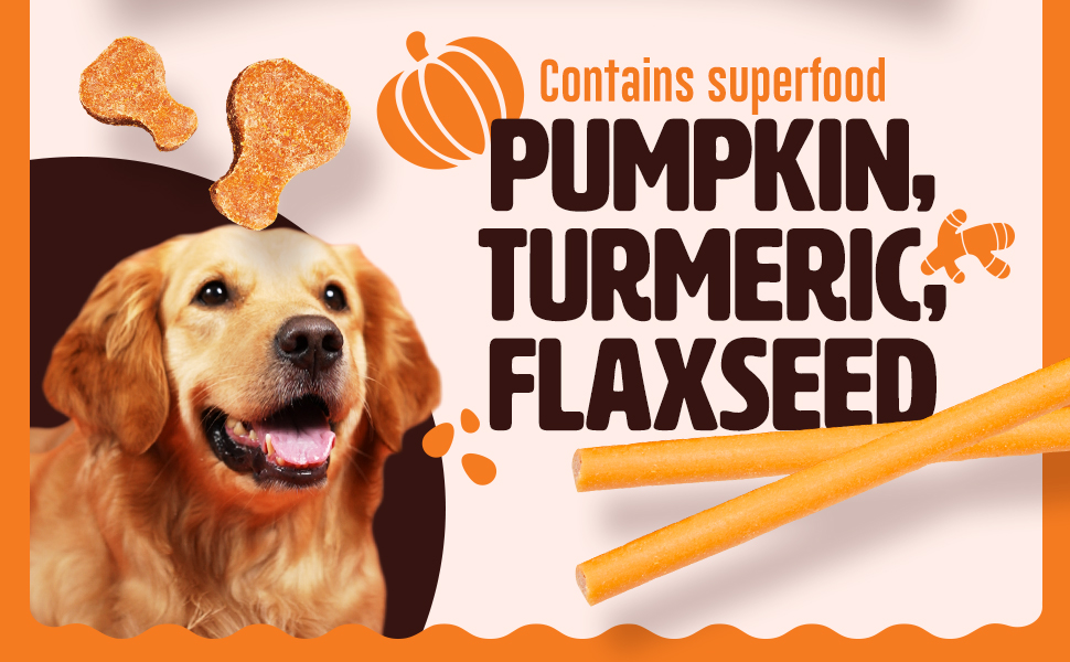 Kennel Kitchen Soft Baked Lamb with Pumpkin Sticks Treats for Dogs, 100g (Pack of 1) | Soft Dog Chew Sticks | Dog Treats for Adult Dogs and Puppies