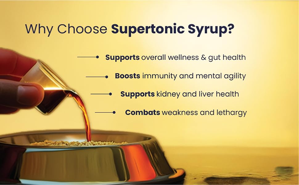 FUR BALL STORY Supertonic Multivitamin Syrup for Dogs & Cats | Pet Immunity & Energy Booster Supplement | Supports Liver, Kidney & Overall Health | with Moringa, Ashwagandha & 10+ Superfoods 200ml