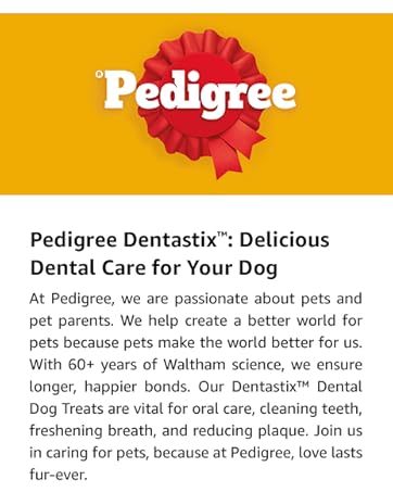 Pedigree Dentastix Oral Care Dog Treat, Adult Small Breed (5-10 kg), 440 g, Recommended by Vets, Supports Gum Health, Reduces Risk of Gum diseases
