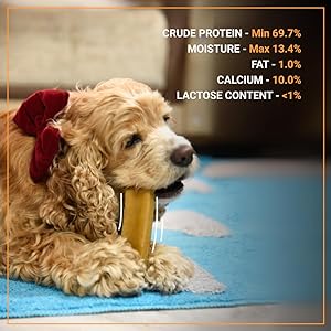 Yakies by HUFT Vegetarian Natural Dog Chew Bone – 25 gm Each | Pack of 3, Small Size Healthy Long-Lasting Chew | High Protein Gluten Free Treat for Small Dogs