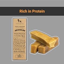 Yakies by HUFT Vegetarian Natural Dog Chew Bone – 25 gm Each | Pack of 3, Small Size Healthy Long-Lasting Chew | High Protein Gluten Free Treat for Small Dogs