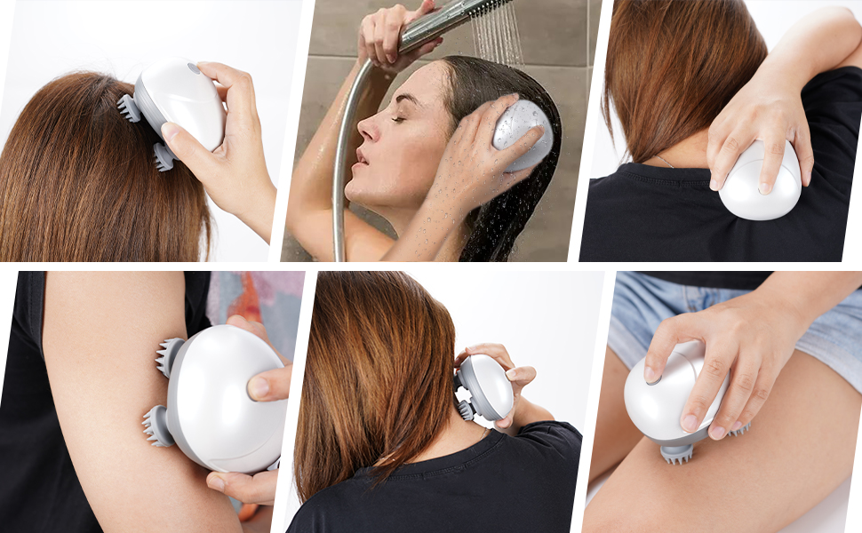 Electric Head,Scalp Massager | Advance Red Light Therapy for Boost Growth Fall Control Therapy | Massage for Growth,Deep Clean & Stress Relaxation