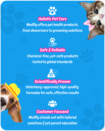 Medfly Healthcare Defender Pro Deworming Tablet for Dogs of All Life Stages (Pack of 1) | Natural & Herbal Ingredients | Effective Formula to Kill & Expel Parasites | 10 Tablets Per Pack
