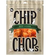 Chip Chops Diced Chicken Dog Treats High Protein Low Fat Healthy Dog Snacks Easily Digestible Nutritious Chicken Treats for All Breeds and Ages Training Reward Dog Food Supplement 70g Pack