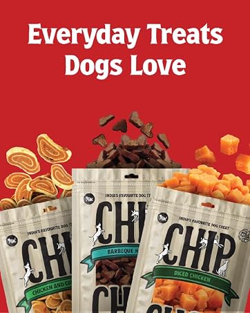 Chip Chops Diced Chicken Dog Treats High Protein Low Fat Healthy Dog Snacks Easily Digestible Nutritious Chicken Treats for All Breeds and Ages Training Reward Dog Food Supplement 70g Pack