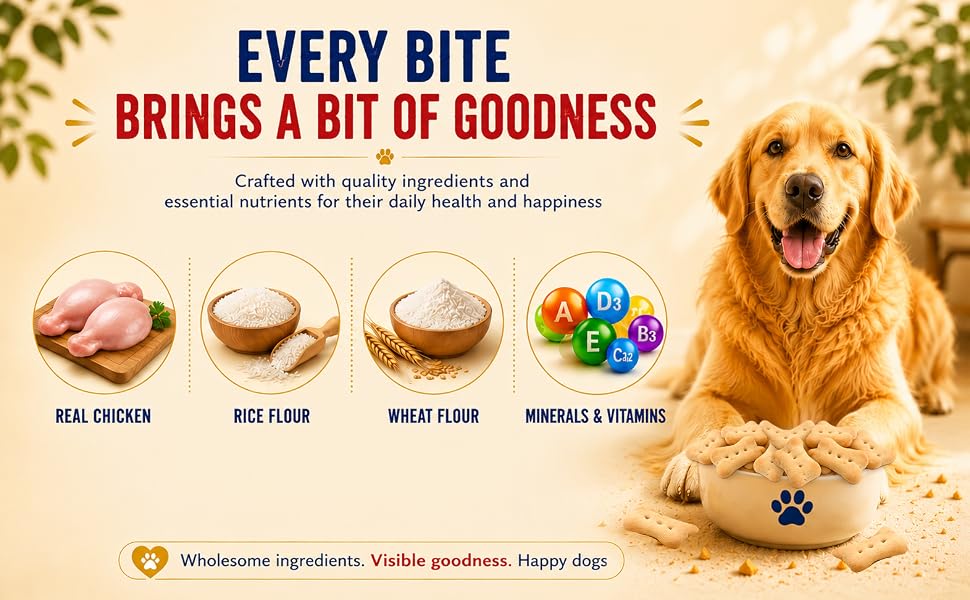 Purepet Dog Treats Biscuits 455g Pack | Real Chicken flavour | Active behaviour | Oral Health | Training and Behaviour | Healthy Immune System