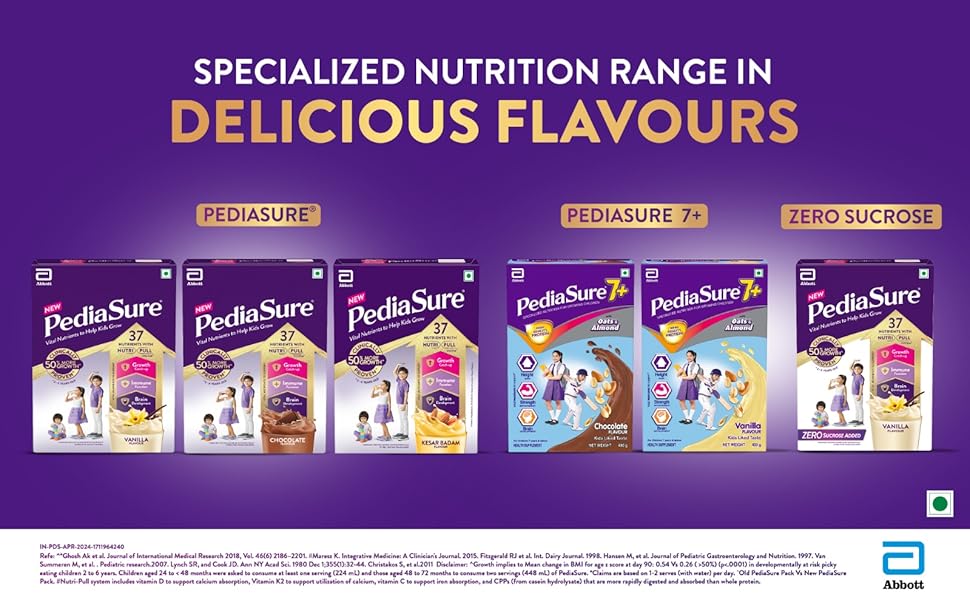 Pediasure Nutritional Drink Powder 1.9 kg, Chocolate, Scientifically Designed Nutrition for Supporting Kids Growth