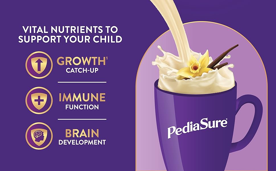 Pediasure Nutritional Drink Powder 1.9 kg, Vanilla, Scientifically Designed Nutrition for Supporting Kids Growth