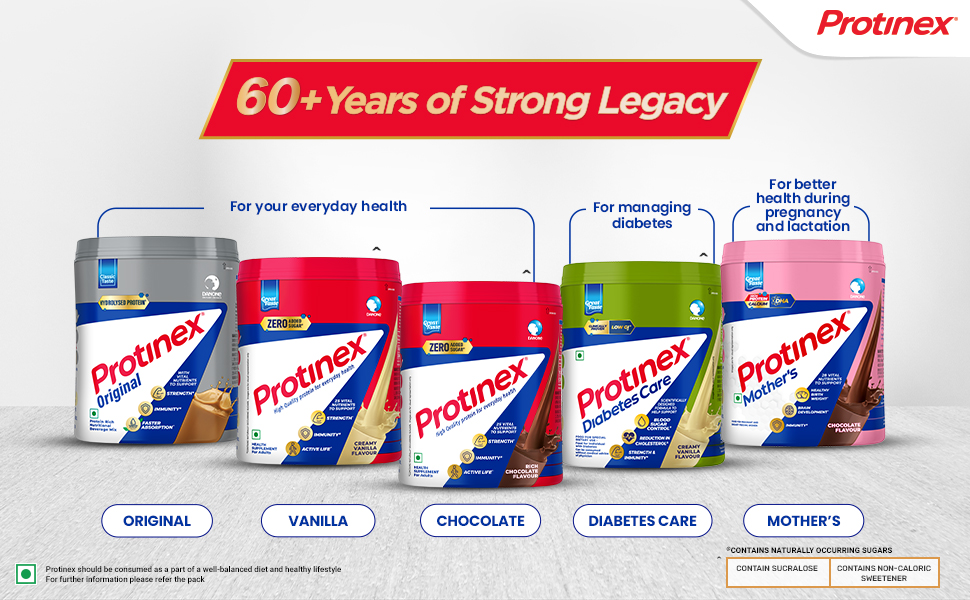 Protinex Creamy Vanilla, 200g | Get 40% daily protein requirement for strong muscles when prepared with 200ml milk | High Protein | Zero Added Sugar | Nutritional Drink for Men and Women